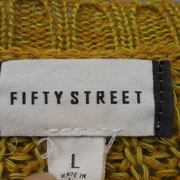 FIFTY Street Blue White Color Block Sweater - Picture 6 of 8